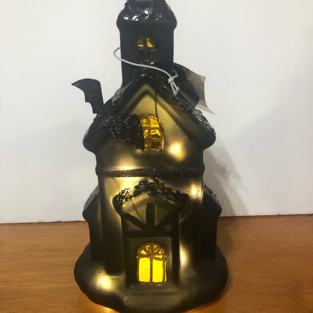 Black Satin Finish Haunted House Decorative Light